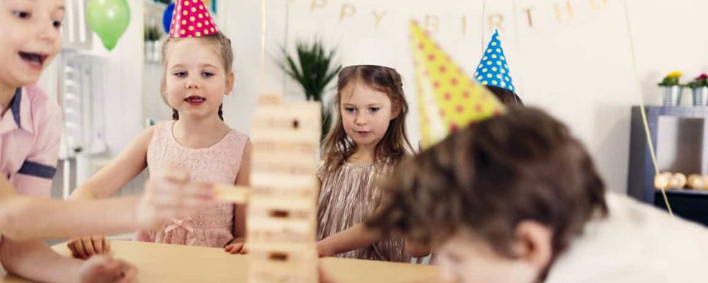 kids playing decorated room (Medium)