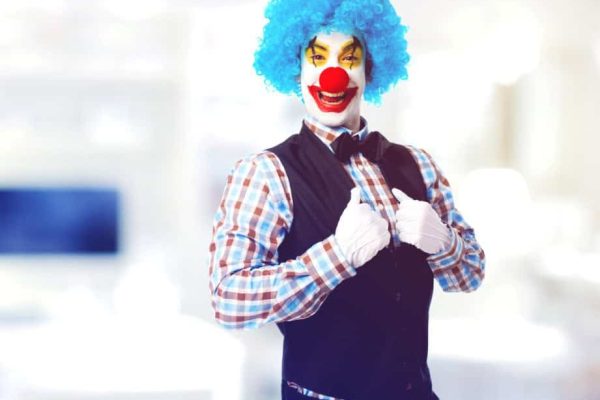 man painted clown (Medium)