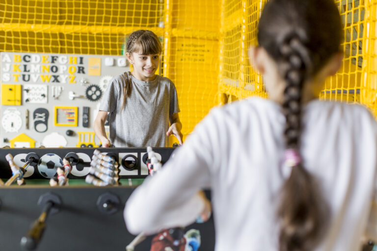 girls playing together